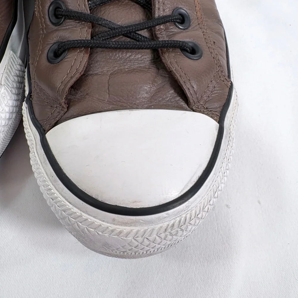 Converse Chuck Taylor All Star Brown Leather High Top Sneakers 162413C Mens 10 - Picture 11 of 11